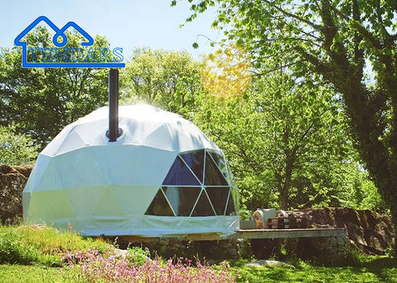 Kan Custom Igloo Luxe Outdoor PVC Dome Hotel Huis Geodetische Koepels Glamping Tent