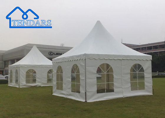 Versterkt aluminium frame 5x8m Aluminium pagode tent brandwerend luifel pagode top voor tuin bijeenkomsten