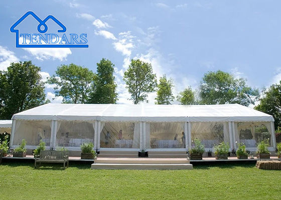 Poolside Party Marquee Tents gegalvaniseerd Frame PVC Stof Windbestendige Uitgebreide Canopy Structuur