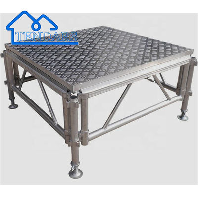 Zwarte of aangepaste zware stage truss,fabrikant aluminiumstage voor bruiloft evenementen