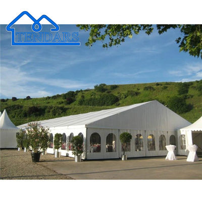 Luxe feest tent Huis Top gewaardeerde Canopy tenten Sneeuwbelasting NFPA701 Commerciële feest tenten te koop