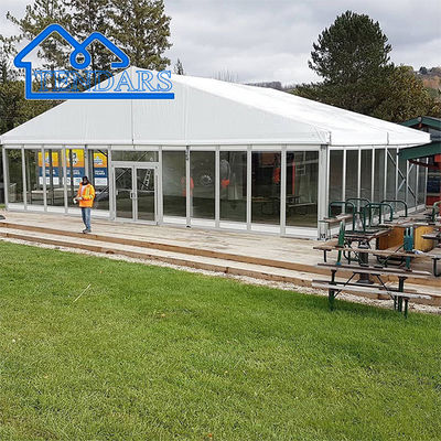 Aluminium glas feest bruiloft tentoonstelling evenement tenten voor 500 1000 zitplaatsen evenement Canopy tent