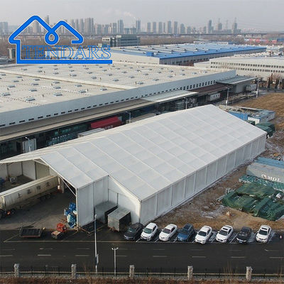 Tijdelijk PVC industrieel magazijn opslag tent Aluminium frame structuur tent Grote opslag tenten te koop