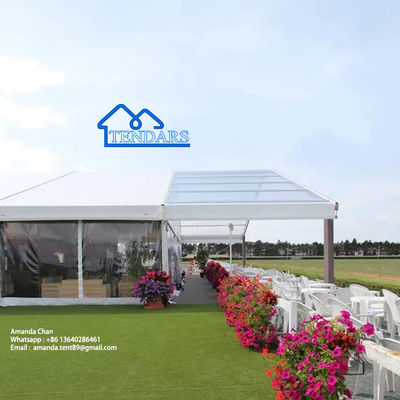 Outdoor grote witte bruiloft receptie Marquee tent kerk feest evenement luifel structuur
