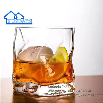 Party tent accessoires, Twisted Whiskey Glas in de vorm van huishoudelijk helder kristal glas waterbeker