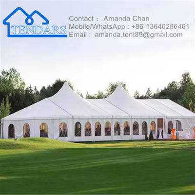 Sterke grote witte of transparante of op maat gemaakte witte marquee trouwfeesttent te koop