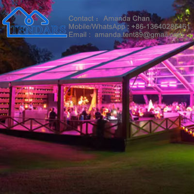 Warm verkoop UV-bestand helder dak feest bruiloftstent doorzichtig dak evenement marquee tent
