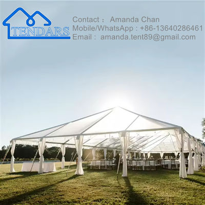 Aluminium permanente waterdichte PVC gecoate transparante partytent voor evenemententent
