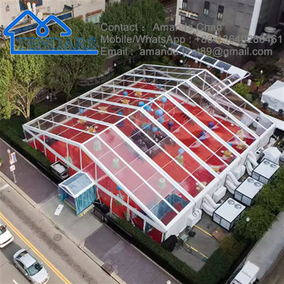 Goedkope mode helder pvc professionele grote aluminium outdoor marquee tent te koop voor feest