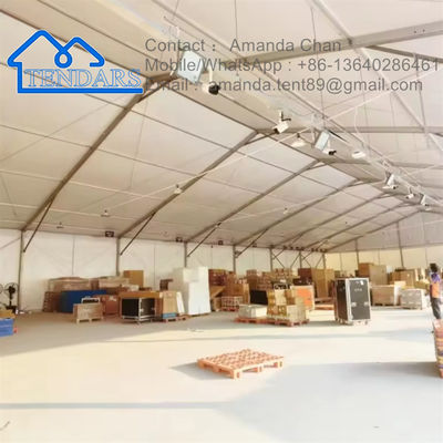 Rijd door waterdichte opslag tent Wit PVC aluminium magazijn tent
