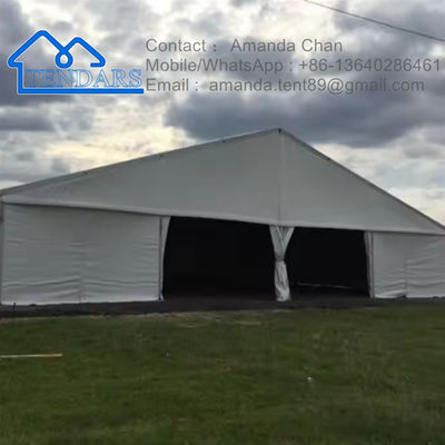 Witte aluminium magazijntent opslagtent gebouw geïsoleerde tent