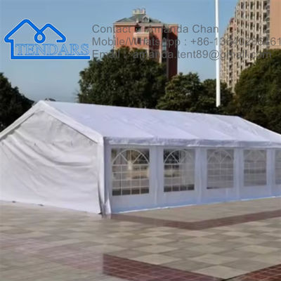 Gepersonaliseerde grootte Waterdicht / Branddicht Aluminiumstructuur Goedkope opslag Marquee tent