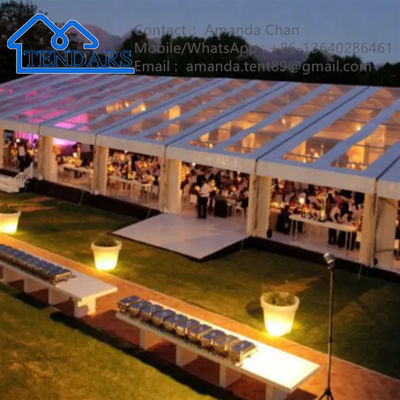 Hoogwaardige buitengrote PVC-bedekking helder dak feest evenement bruiloft tent