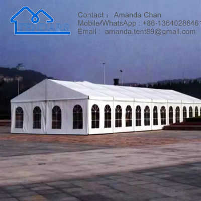 Outdoor Party Grote Bruiloft Kerk Festival Marquee Tent Doorzichtige PVC Raam Luifel Structuur