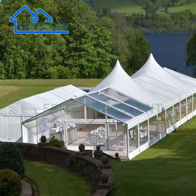 Grote witte buitenevenement Marquee Tent kerk magazijn bruiloft partij luifel structuur