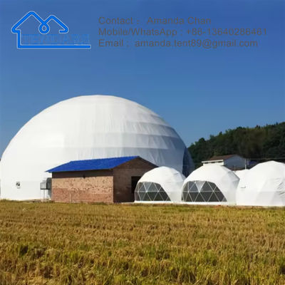 Buiten Grote Witte Marquee Circus Dome Dak Double Decker Tent Voor Bruiloft