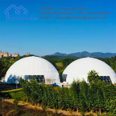 Hotel Resort Pvc Big Canvas Geodetic Glamping Dome Huis Tent Voor Evenement