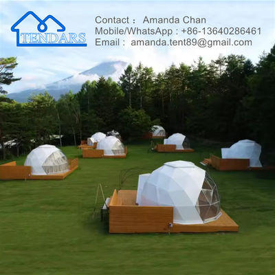 Glamping Luxe Outdoor PVC Dome Hotel Huis Dome Tent Halve Dome Tent Voor Activiteit