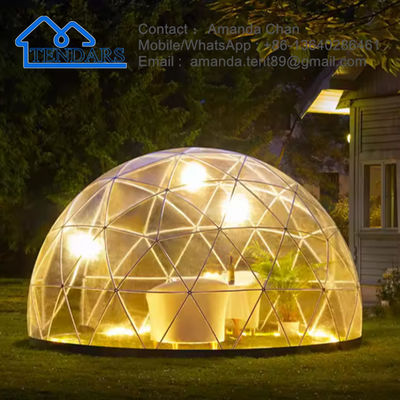 Winter Transparent Proof Geodetic Camping Ronde koepeltent voor glamping evenement