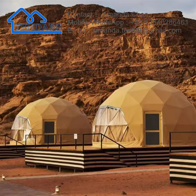 Trade Show Tent Igloo Geodetische koepel Stalen structuur Camping tent Hotel Glamping Ronde koepel tent