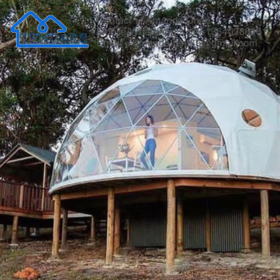 Hotel waterdichte geodetische glamping koepeltenten huis buiten commerciële structuur