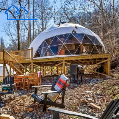 Outdoor luxe Four Season Dome Hotel Geodetic Glamping House Dome tent te koop
