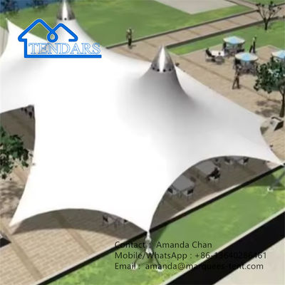Resort villa landschapstent PVDF membraanstructuur tent voor buitenpark