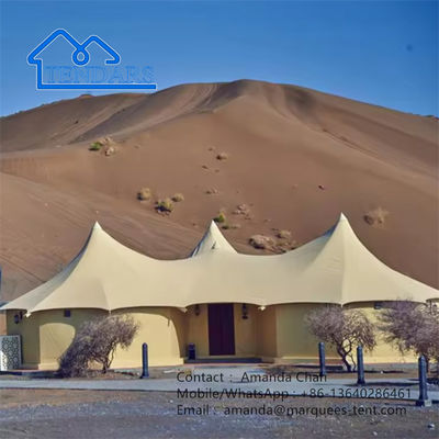 Outdoor Luxury Eco Resort Hotel Tent Membraanstructuur Huis Met Badkamer