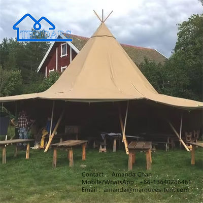 Outdoor Wedding Teepee Tent Hot Wood Stove Tent Teepee Tent Voor feest evenement