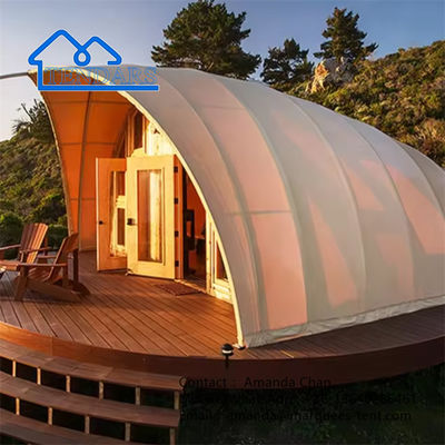 Waterdicht Schelpvorm Glamping Resort Hotel Tent Hotel Bedekkingen Met Badkamer