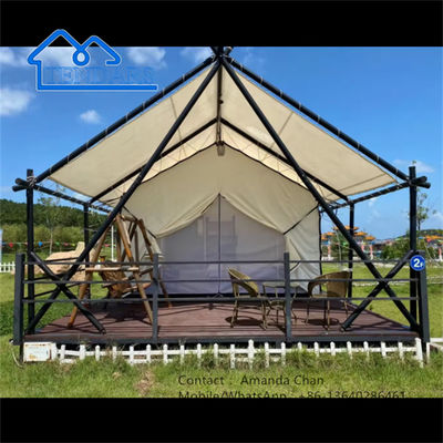 Professionele leverancier Grote waterdichte luxe camping resort hotel safari tent
