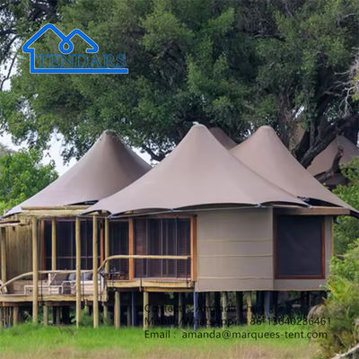 Luxe hotel tent hotel spanningsmembraan tent met slaapkamer woonkamer