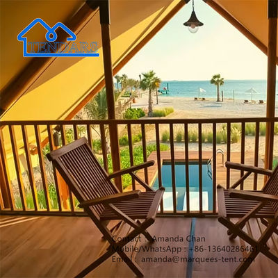 Gepersonaliseerd Waterdicht Canvas Glamping Camping Safari Hotel Tents Resort