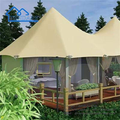 Outdoor Hot Dip Galvaniseringsstructuur Waterdicht Camping Hotel Tent For Resort