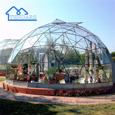 Fabriek Waterdicht Aluminium Geodetische Glamping Dome Tenten Huis Met Badkamer