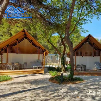 Outdoor Canvas Mobile Safari Living Resort Glamping Tent Luxe Hotel