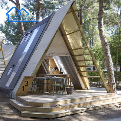 Luxe hotel tent verdikte doek luifel camping safari tent buiten