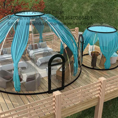 Transparante Dome Huis Tenten Dome Huis Tent Op maat Glamping Dome Tent