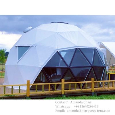 Waterdicht en vuurdicht Glamping Hotel Dome Tent Geodetic Camping House Resort For Outdoor Events