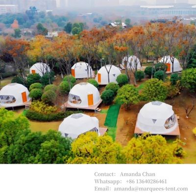 6m 6-8 Persoon Transparent Glamping Hotel Igloo Geodetische koepeltent Voor buitenactiviteiten