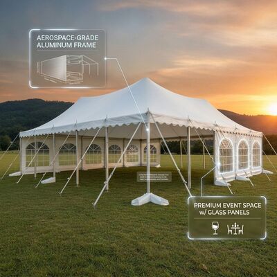 10x25m Double Decker M Series Clear Span A-Frame Marquee Party Tent Waterdicht Twee verdiepingen Marquee Sports Award Ceremony