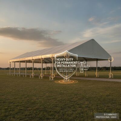 25x40m Transparante PVC-dak S-serie Duidelijke Span Marquee Partijtent Duidelijk dak Marquee tentoonstelling Trade Show