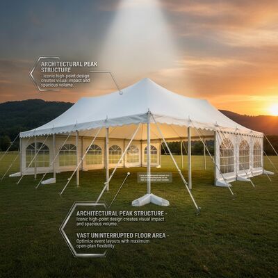 10x20m Houten vloersysteem G-serie A-frame Marquee Party Tent Cassette Houten vloer Fashion Show Runway