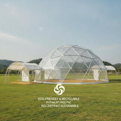 Eco-vriendelijke, recyclebare feestmarquee tenten Ftalaatvrij PVC ISO gecertificeerd duurzaam evenement Canopy structuur
