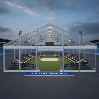 Sport Evenement Stadion Partij Marquee Tent Vijfhonderd zitplaatsen Duidelijke Span Aluminium Frame Structure Tribune Arena