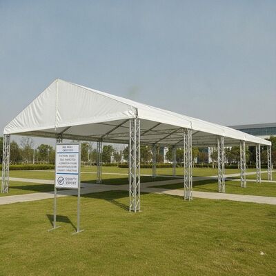 ISO 9001 gecertificeerde fabriek directe partij markttent tent SGS geïnspecteerd aluminium frame waterdichte export luifel structuur