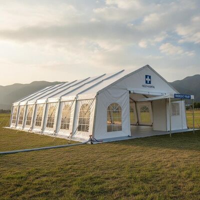 Noodhulp Snelle inzet Partij Marquee Tent Shelter Ramprespons Veldhospitaal Draagbare Europese framestructuur