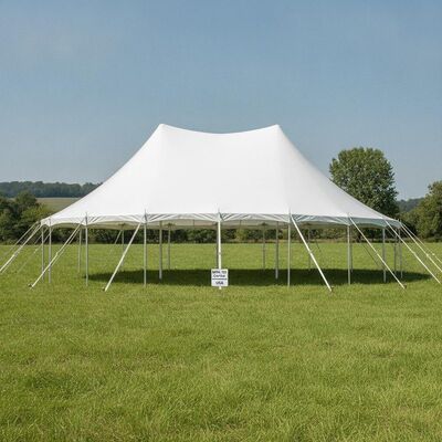 Classic High-Peak Pole Tent American Wedding Event Canopy NFPA 701 Gecertificeerd 20oz PVC USA