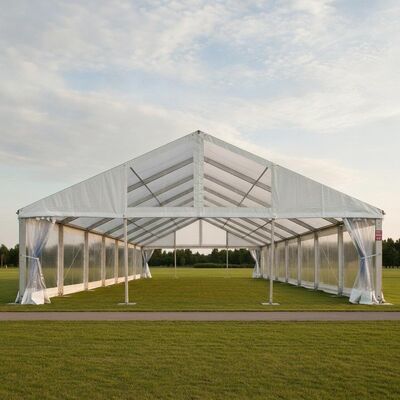 Mega Festival Clear Span Party Tent Aluminium Double Truss NFPA 701 USA Outdoor Event Trade Show