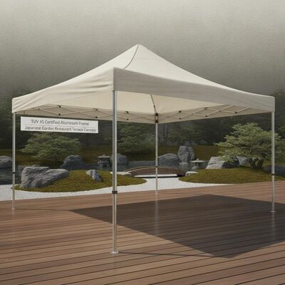 Compacte precisie-evenementfeesttent, TUV JIS-gecertificeerd aluminium frame, Japanse tuin, restaurant, terrasluifel